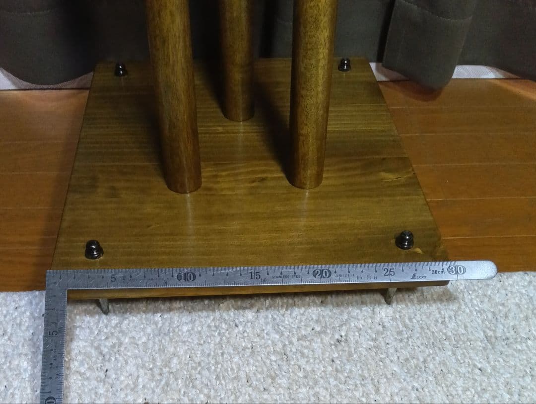 自作　木製スピーカースタンド 2個セット