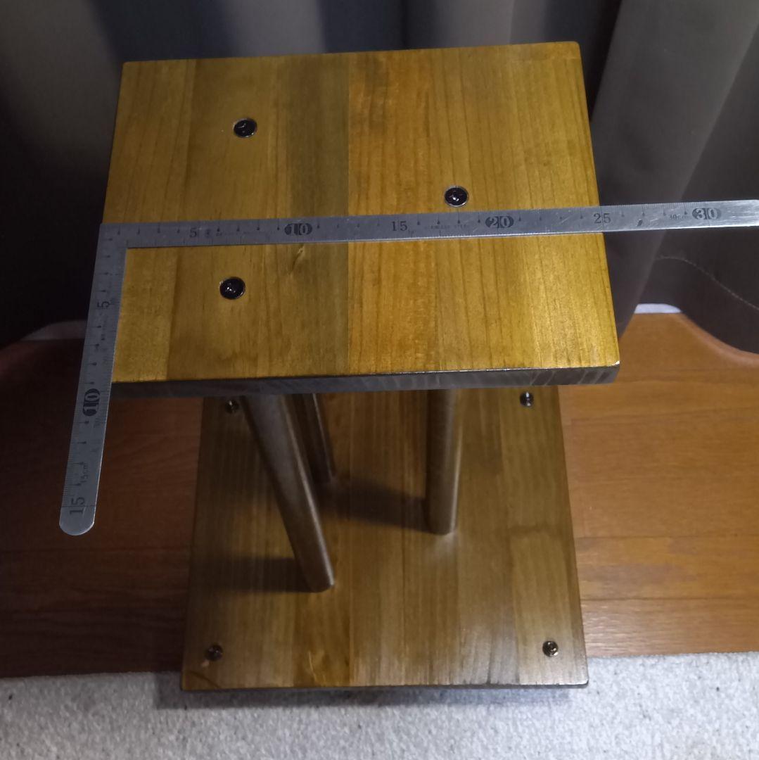 自作　木製スピーカースタンド 2個セット