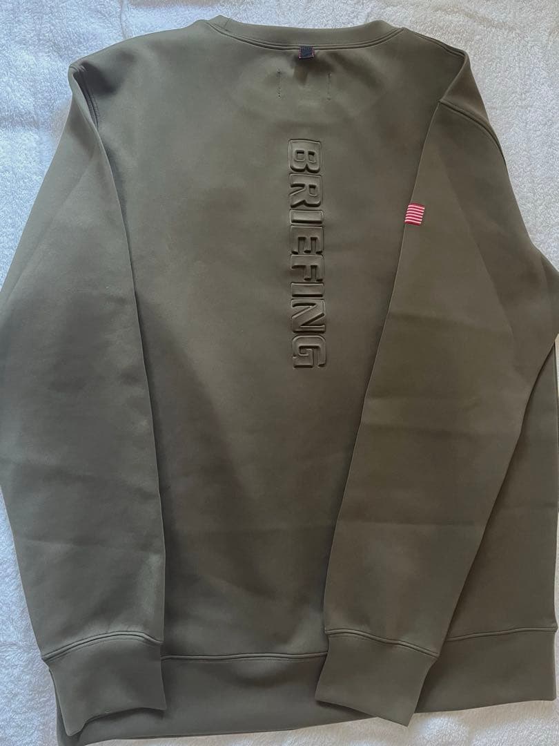 BRIEFING オリーブ スウェット Lサイズ