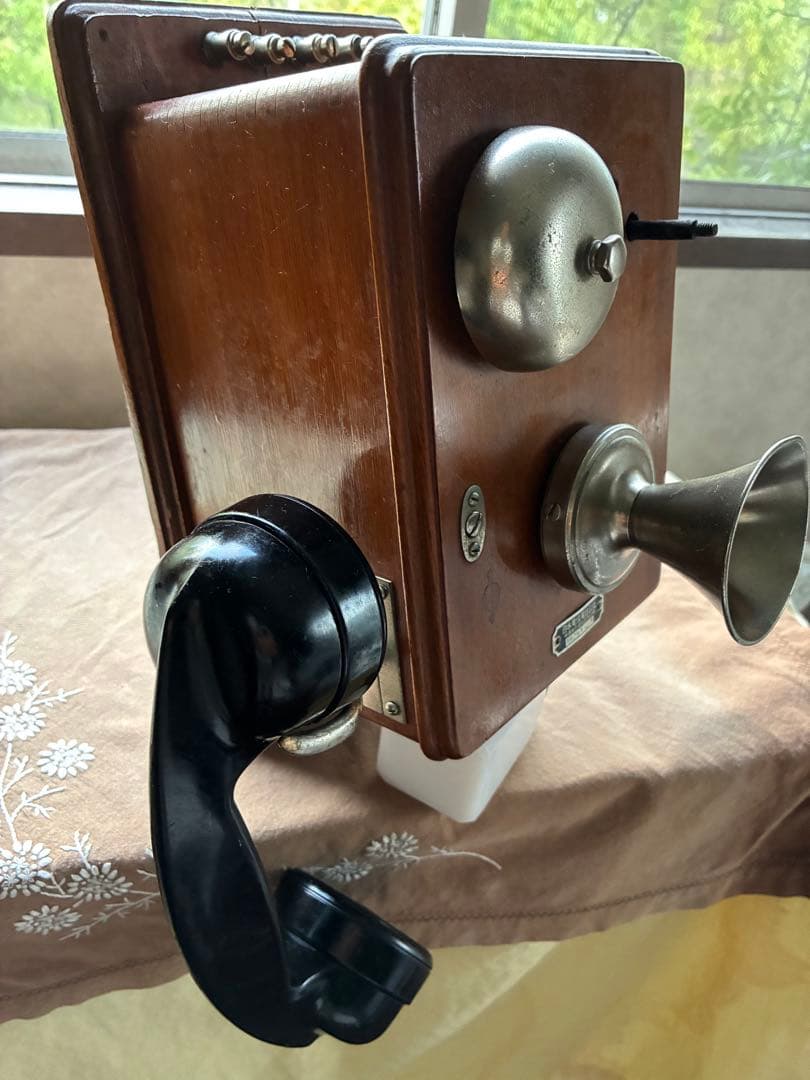 アンティーク　壁掛け式　木製　電話機　日本電信電話公社　骨董　Bell ベル