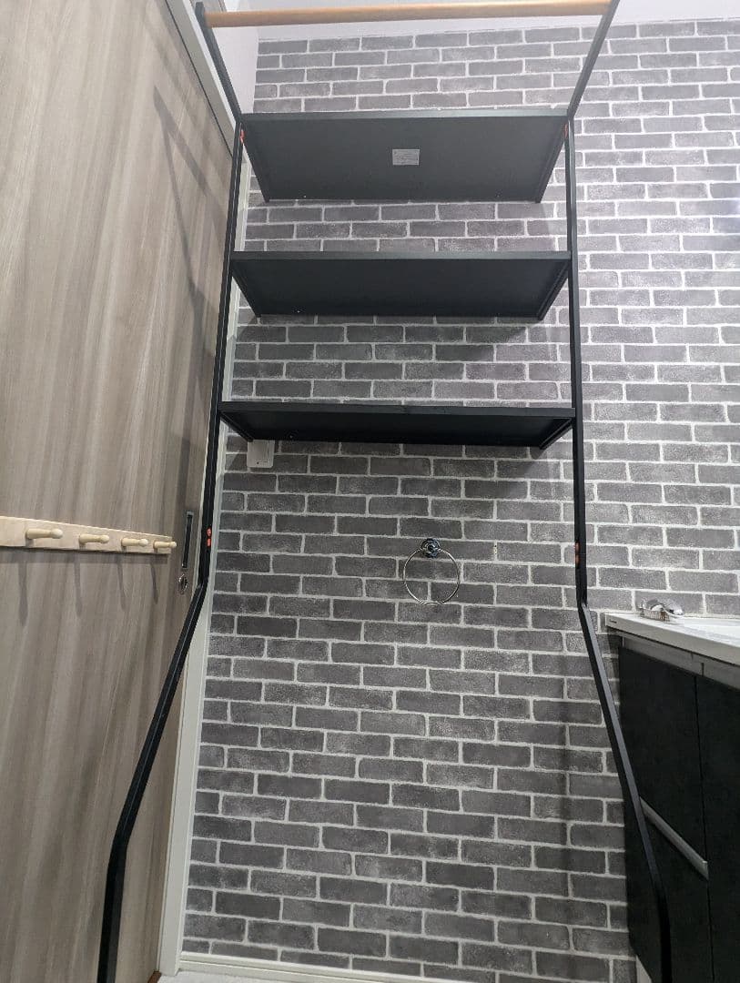 TOWER 山崎実業　立てかけるランドリーラック 　立て掛けランドリーシェルフ