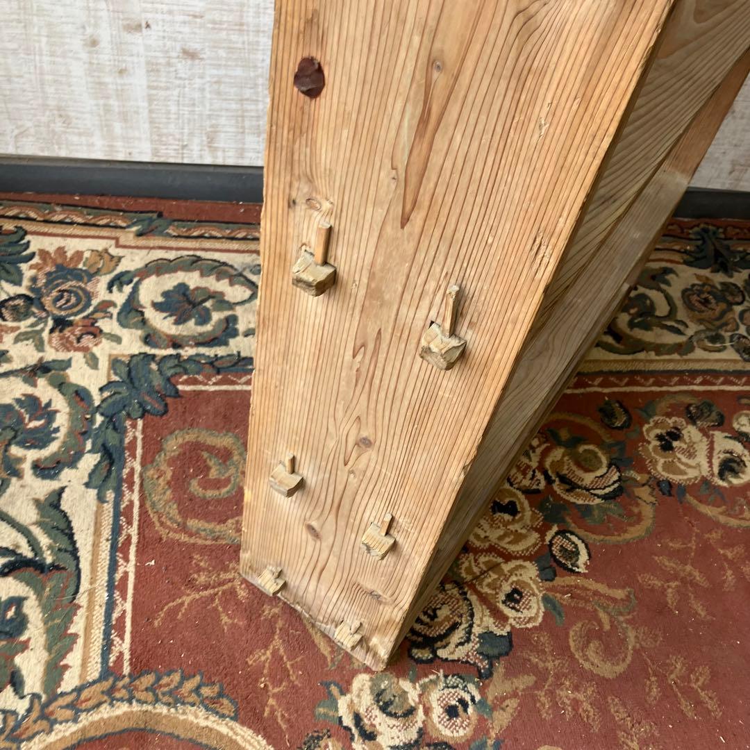 昭和レトロ ミッドセンチュリー くさび型 楔棚 木製飾り棚 オープンラック 本棚