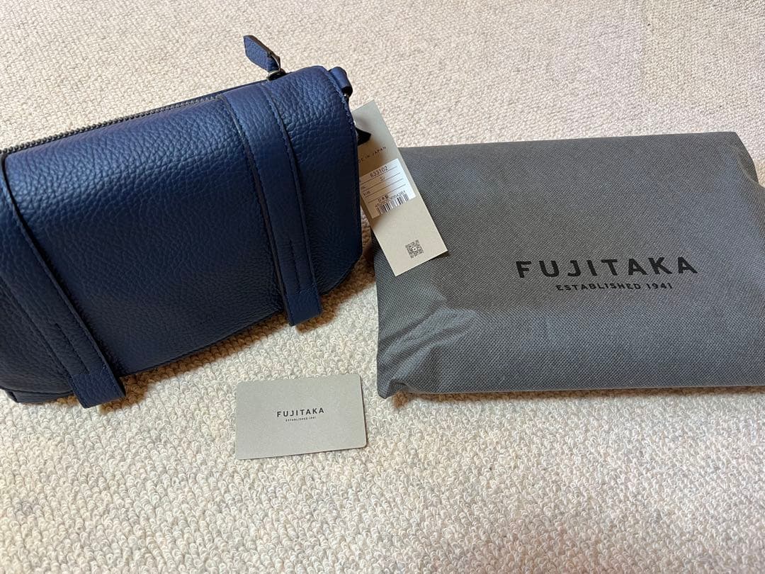 新品　FUJITAKA フジタカ　アルタ ショルダーバッグ　スモール　ネイビー
