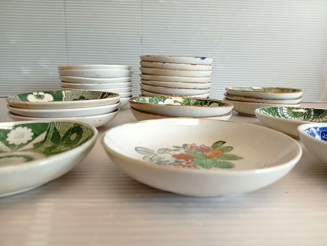 【専用】印判皿 明治～大正 縁起物 骨董皿 アンティーク まとめて 26枚