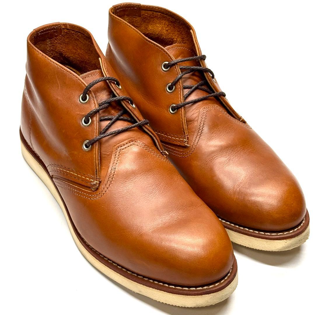 【美品】RED WING 3140 ワークチャッカブーツ USA製 アメカジ 革
