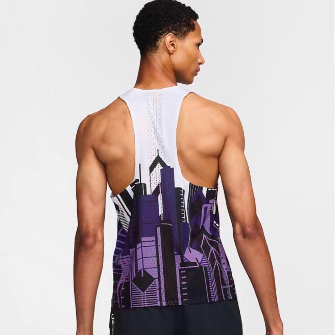 最安❗️NIKE AeroSwift エアロスイフト シングレット シカゴマラソン