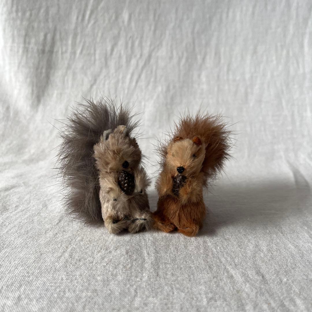 アンティーク　レア　ドイツ　りす　人形