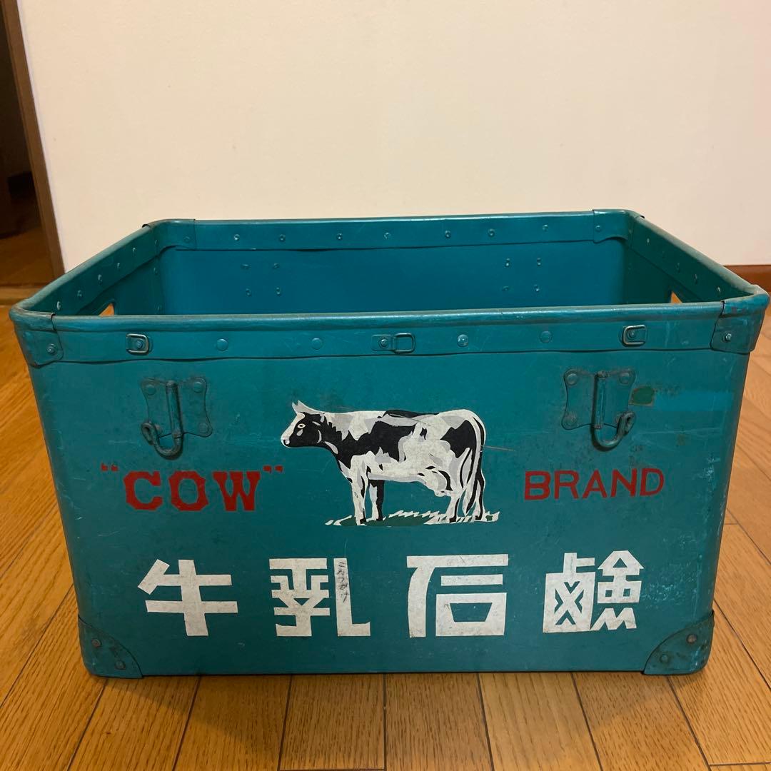 ボテ箱　昭和レトロ 牛乳石鹸 アンティーク雑貨