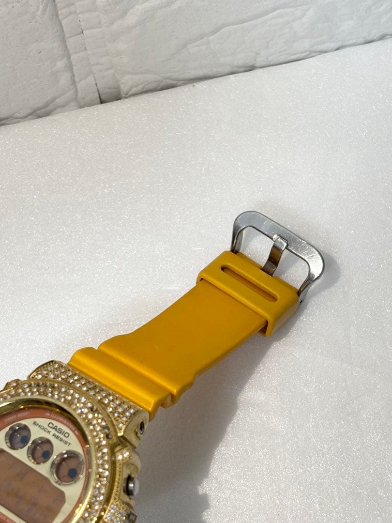 G-SHOCK DW6900 スワロフスキー カスタム イエロー 動作品