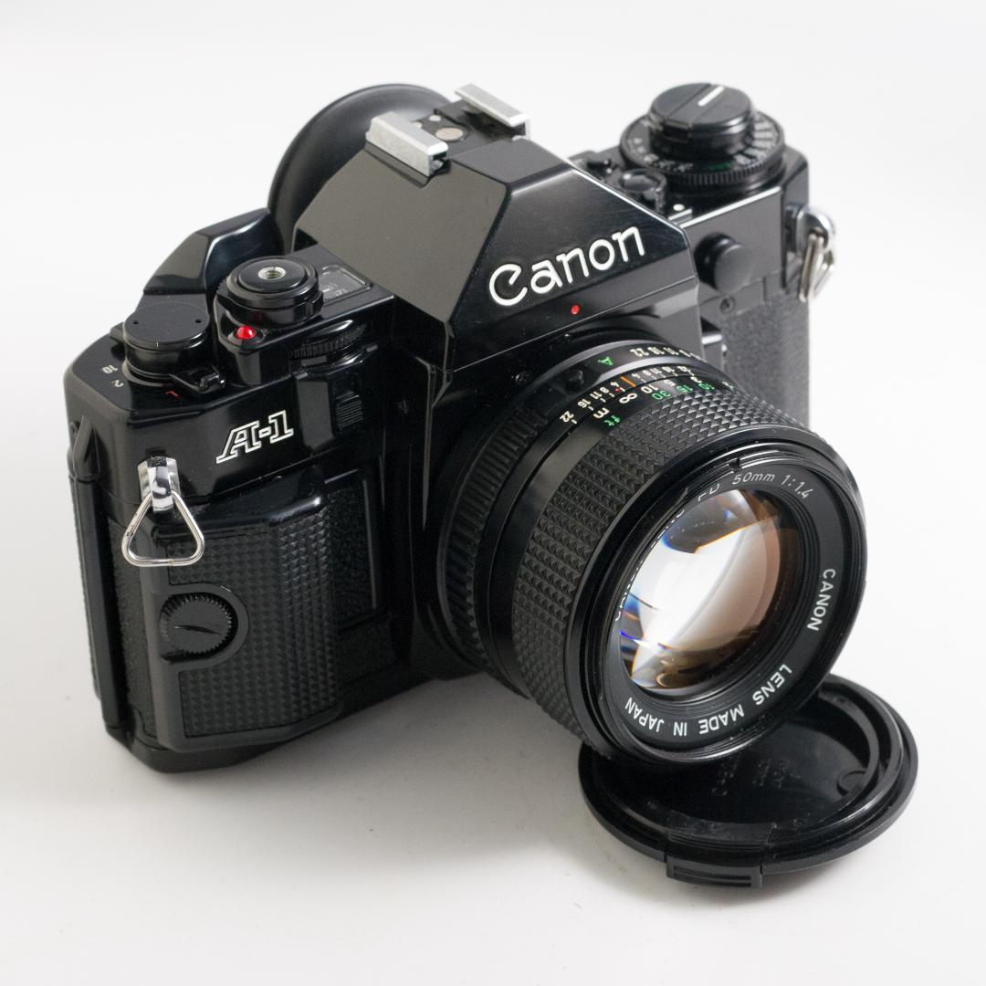 動作確認済 撮影確認済 キヤノン A-1 nFD50mm f1.4付