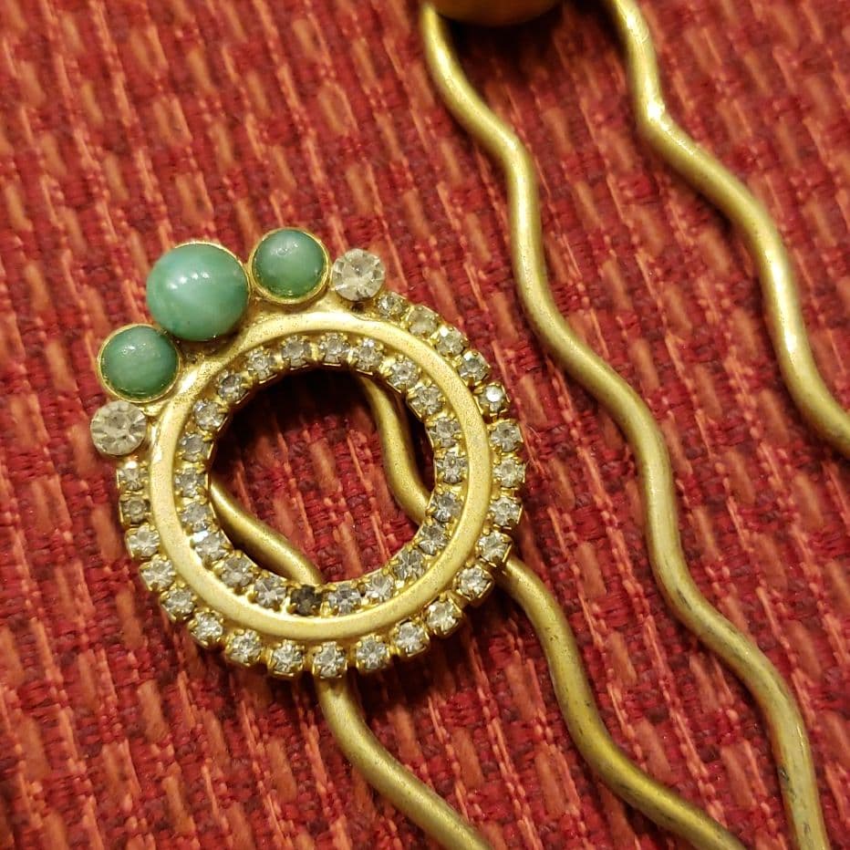 アンティーク　ヴィンテージ　髪飾り かんざし　4本セット