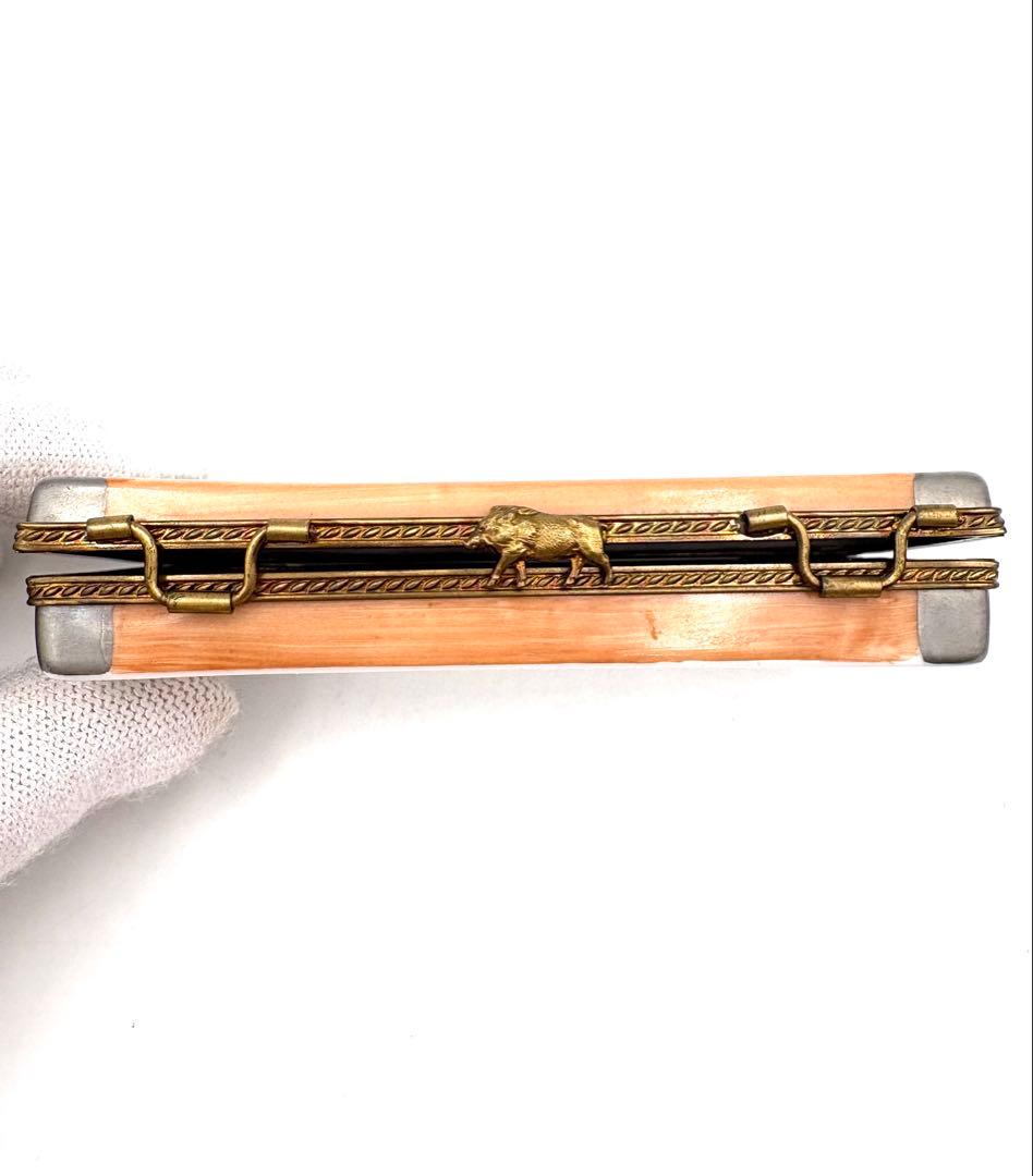 リモージュ　猟銃　ケース　シカ　トリンケットボックス ピルケース　小物入れ