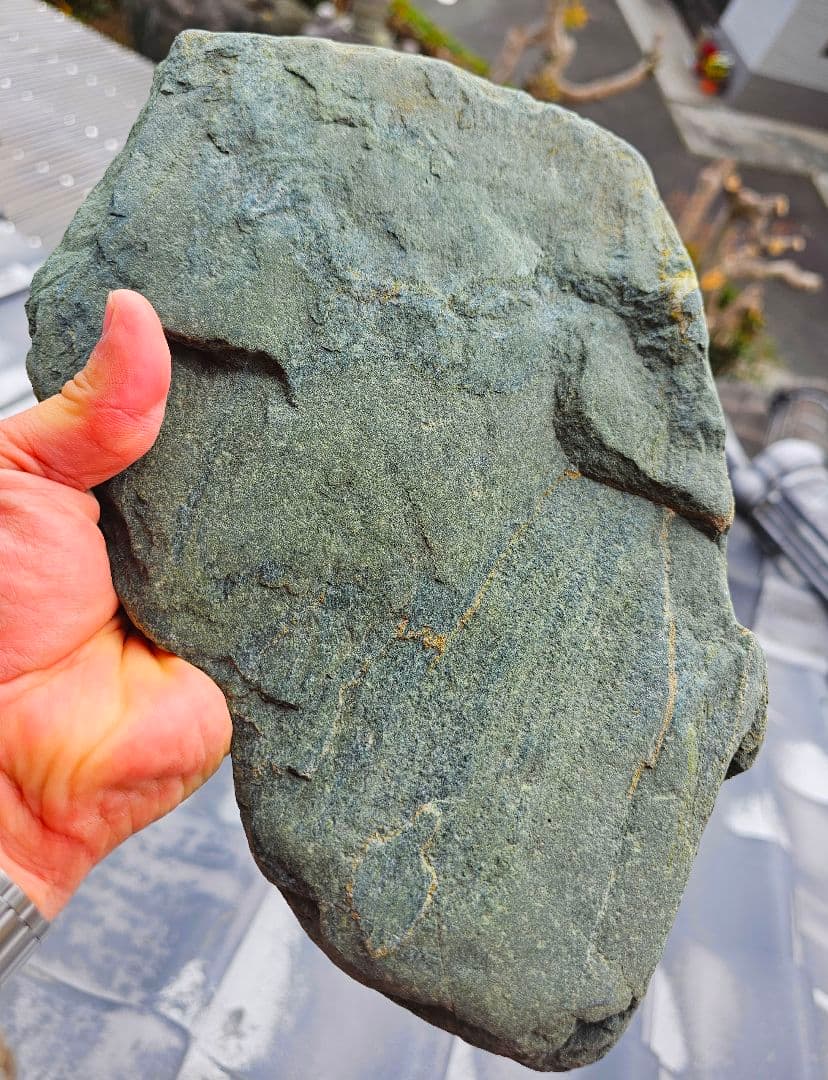約3㎏以上あり‼️高波動‼️出雲の青石 原石