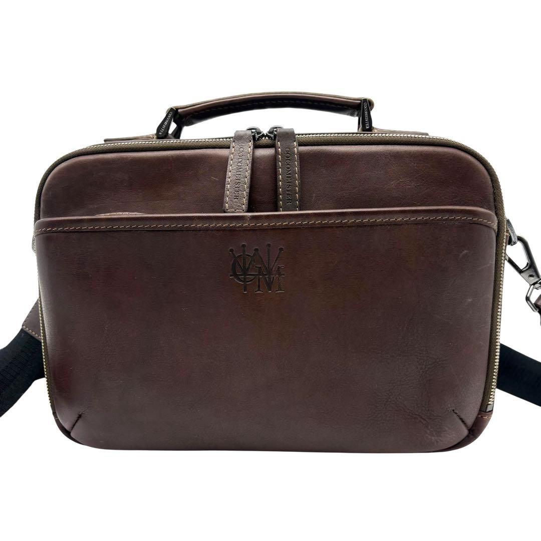 美品 ココマイスター カルドミラージュ ショルダーバッグ 2way ブラウン