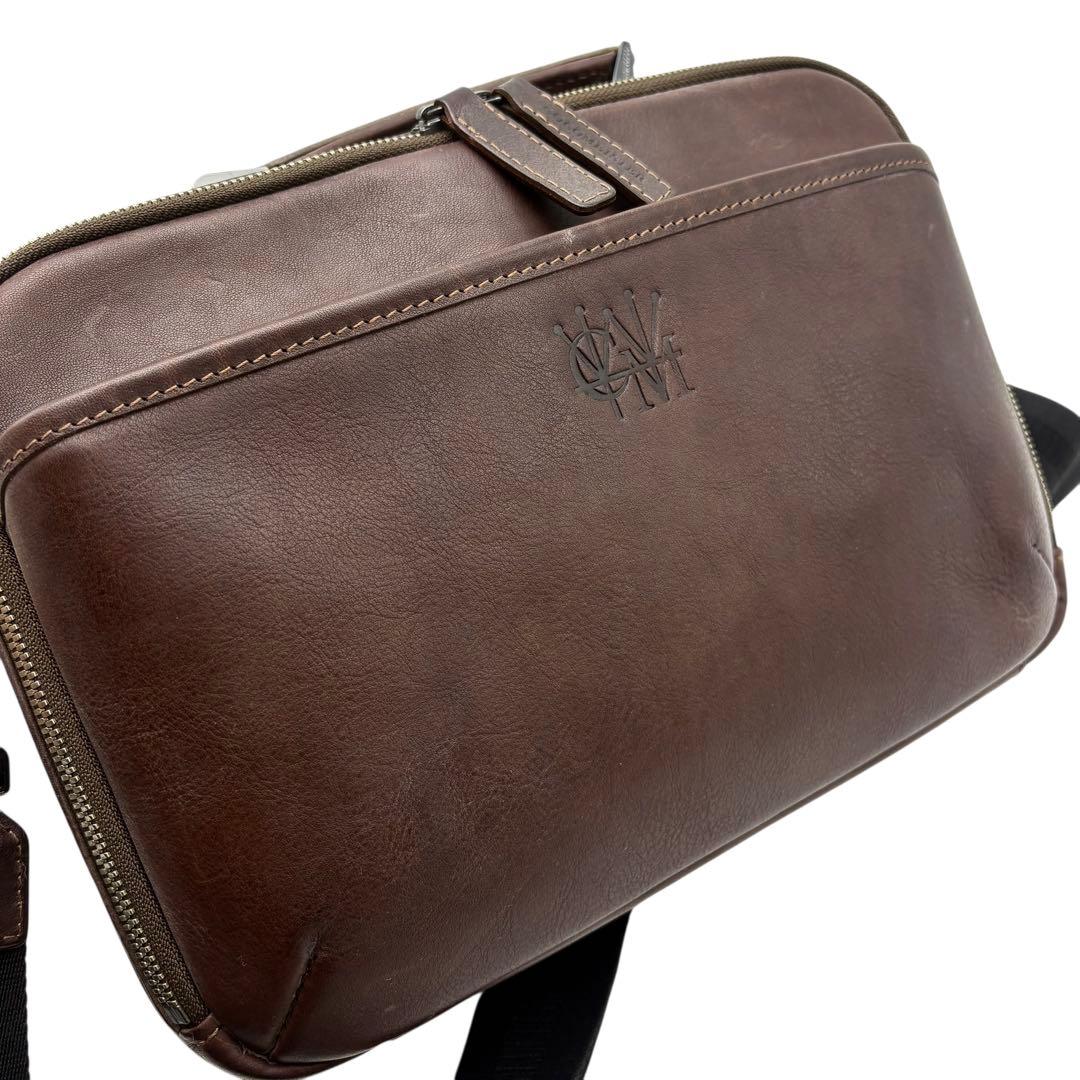 美品 ココマイスター カルドミラージュ ショルダーバッグ 2way ブラウン