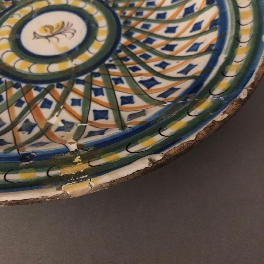 スペイン骨董　アンティーク　絵皿