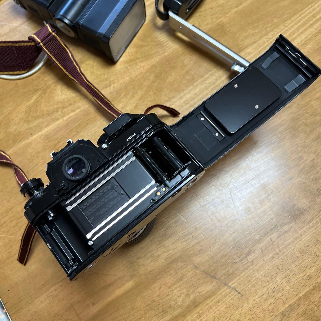 Nikon ニコン　FA フラッシュ　レンズ　フィルム　美品　バック　ケース　革
