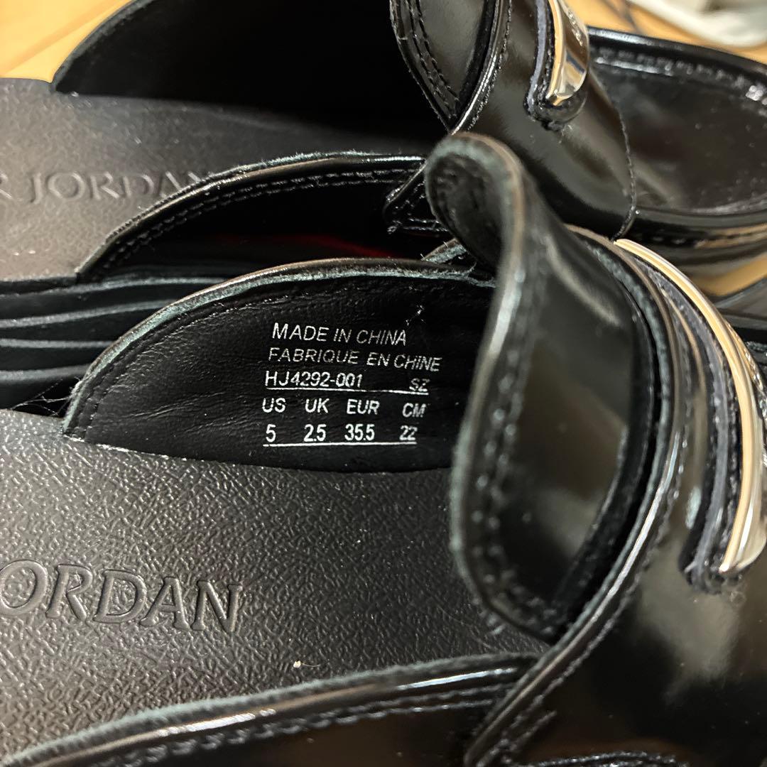 値下げします。AIR JORDAN ブラックローファー US5