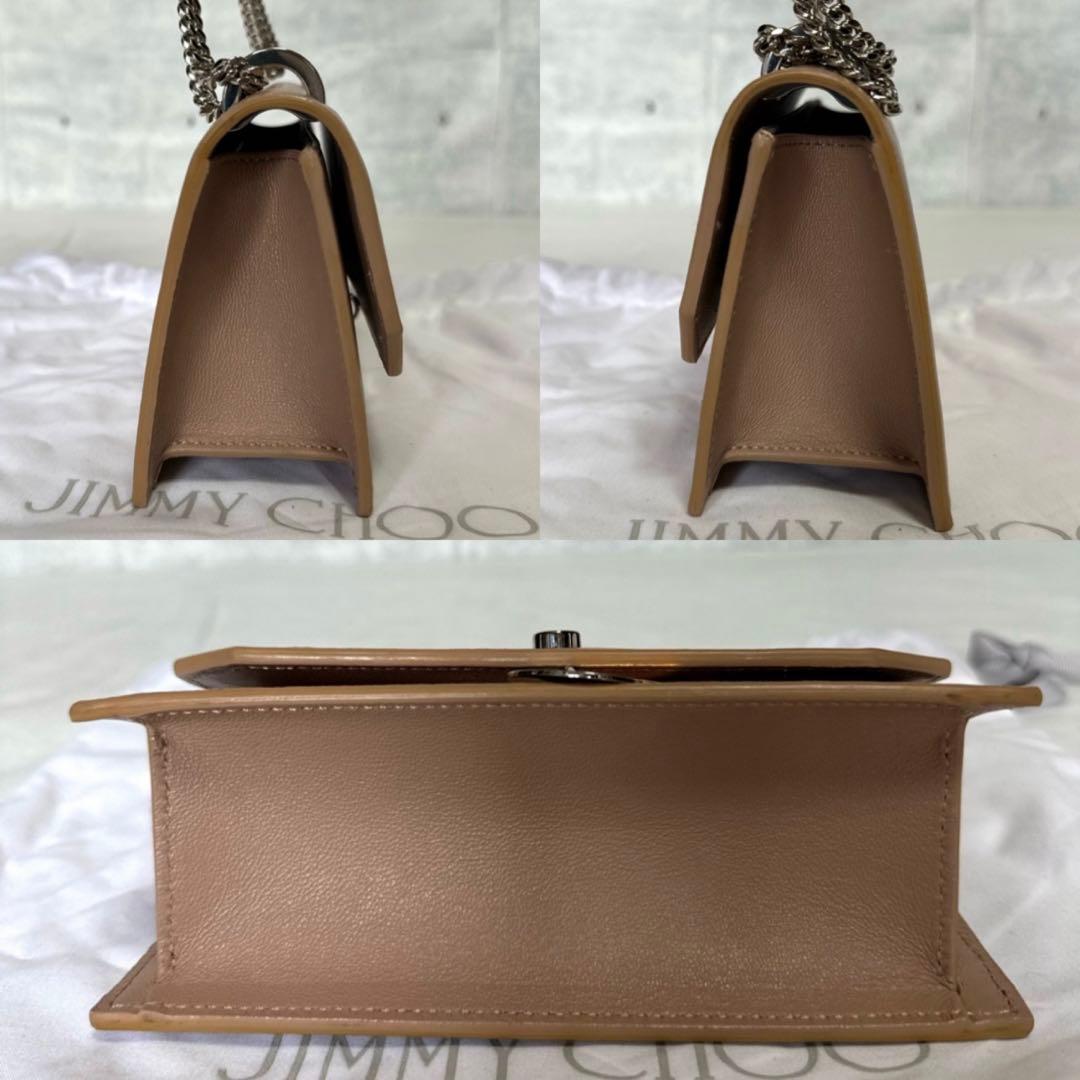 【美品】JIMMY CHOO FINLEY バレットピンク ショルダーバッグ