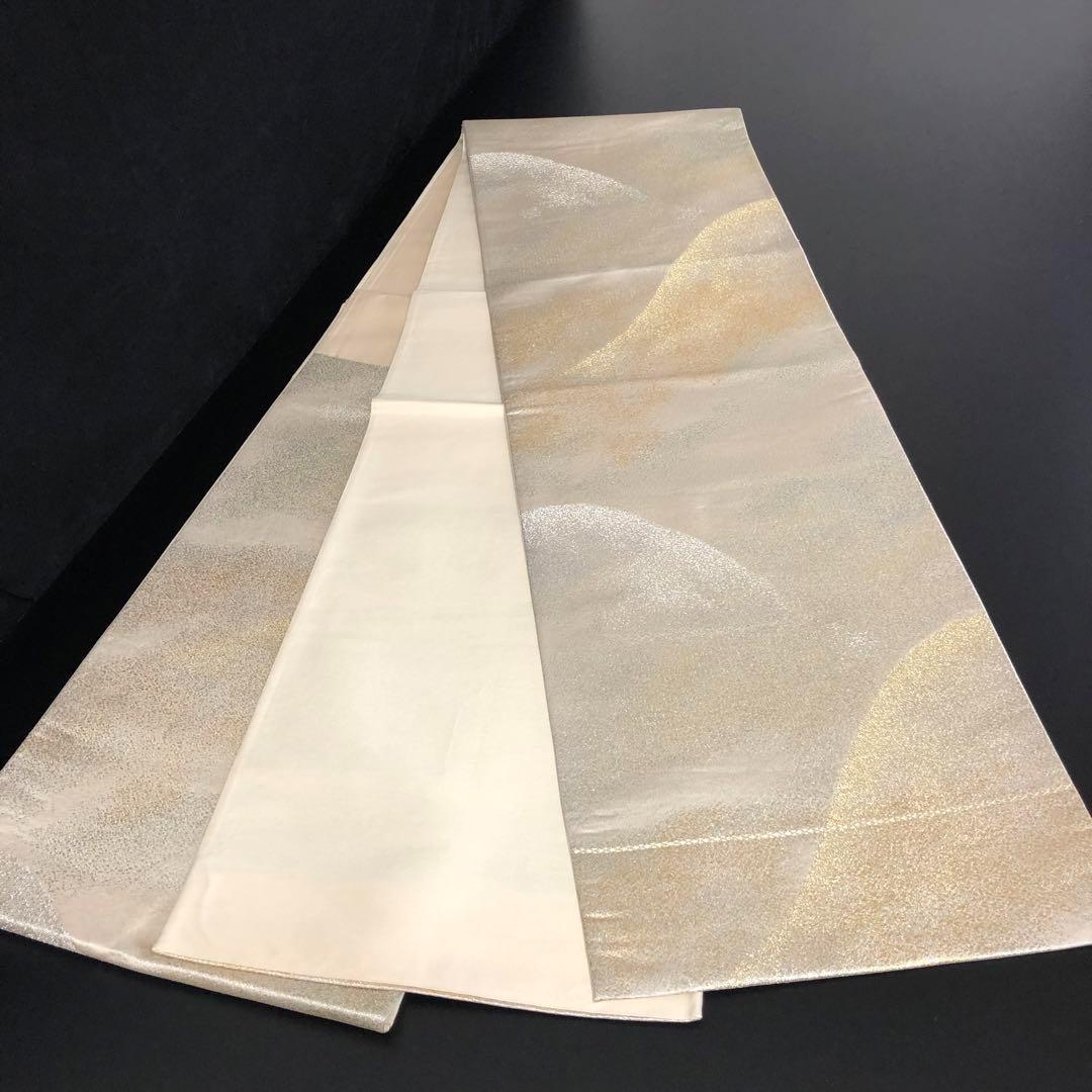 SO-680 SO-364 袋帯 六通 正絹 金銀糸 遠山文様 高級