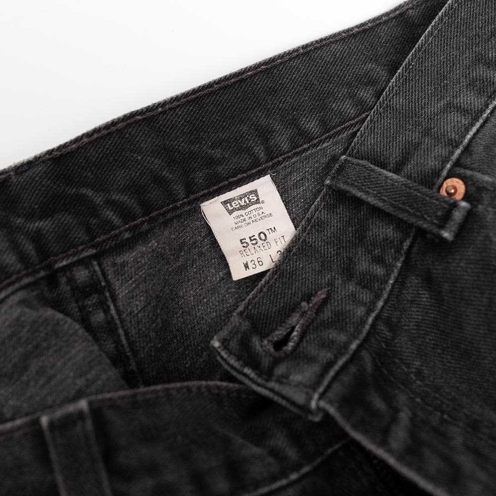 Levi's 550 アメリカ製 ブラックデニムパンツ W36 L30