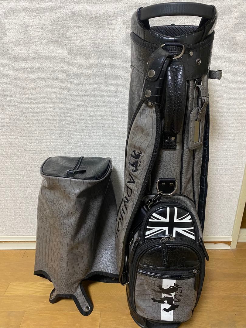 ※激レアワニ柄デザイン※お得セット　Admiral ゴルフバッグ キャディバッグ