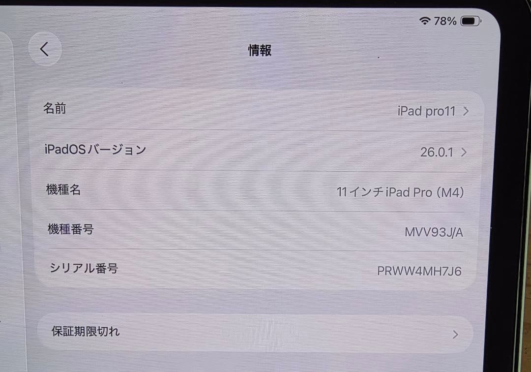 もとき ともきさん専用　Apple iPad Pro 11インチ m4 シルバー