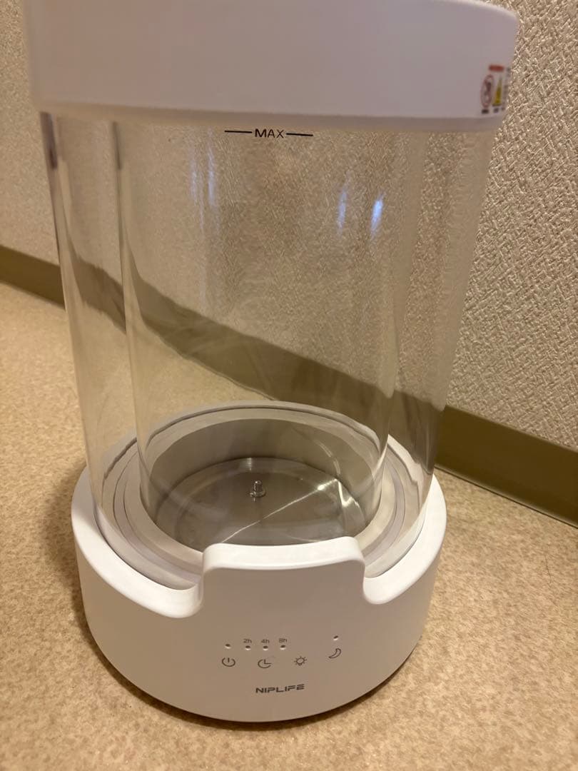 NIPLIFE 加湿器URURA置き型 3L スチーム式