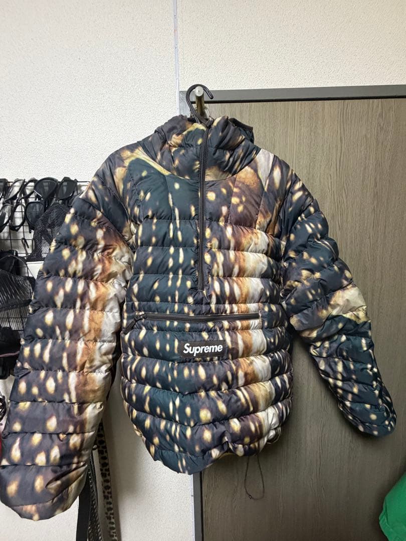 【美品】Supreme マイクロダウン カモ柄