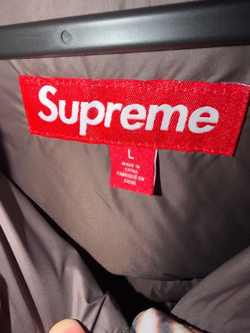 【美品】Supreme マイクロダウン カモ柄