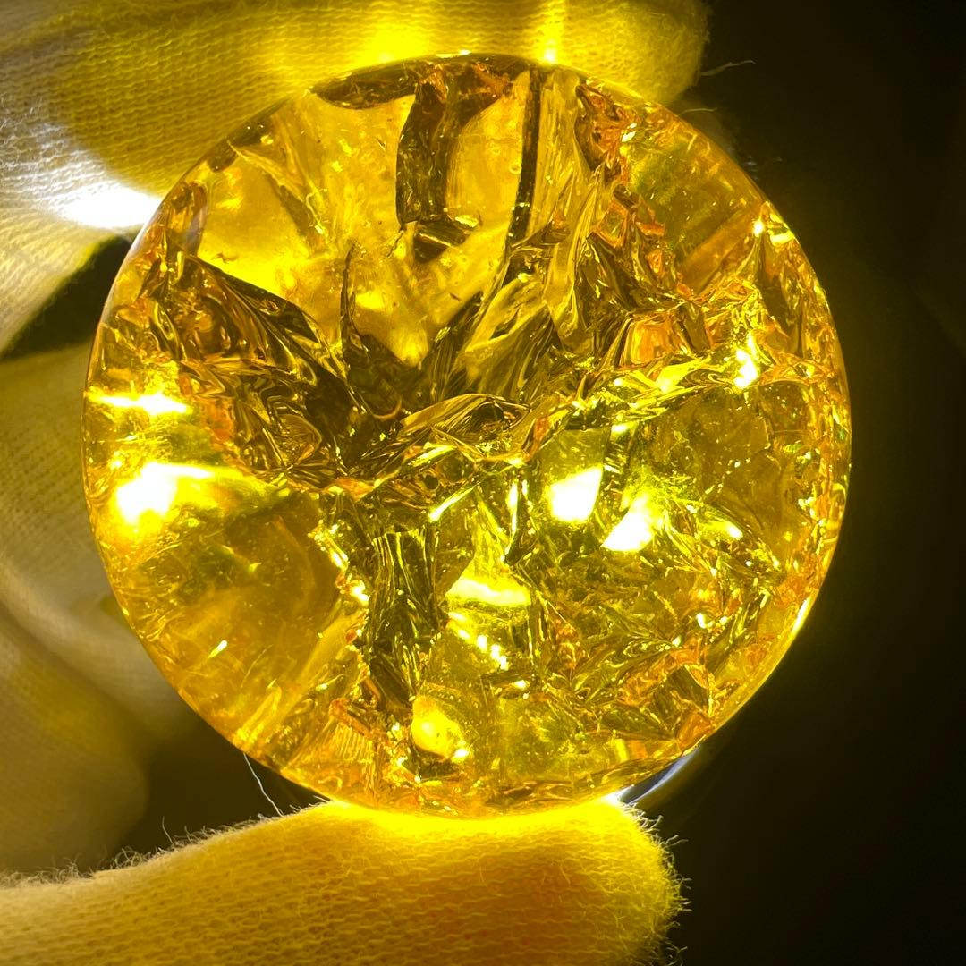 アイリスクォーツ スフィア 156g 42mm 虹入り 水晶 丸玉 天然石