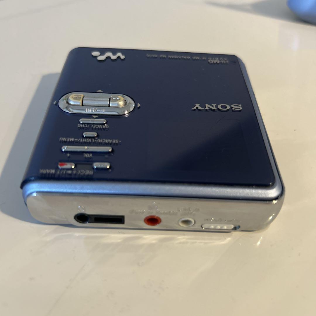 SONY ポータブルMDプレーヤー 充電器付き　mz-rh10