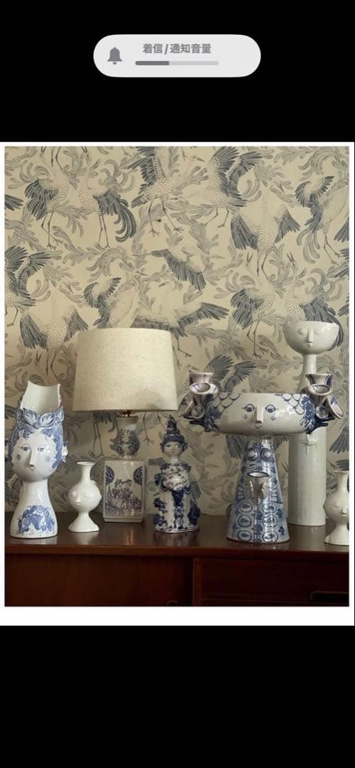 ビヨンヴィンブラッド　1968年ビンテージ手書きスタジオ一点物キャンドル立て