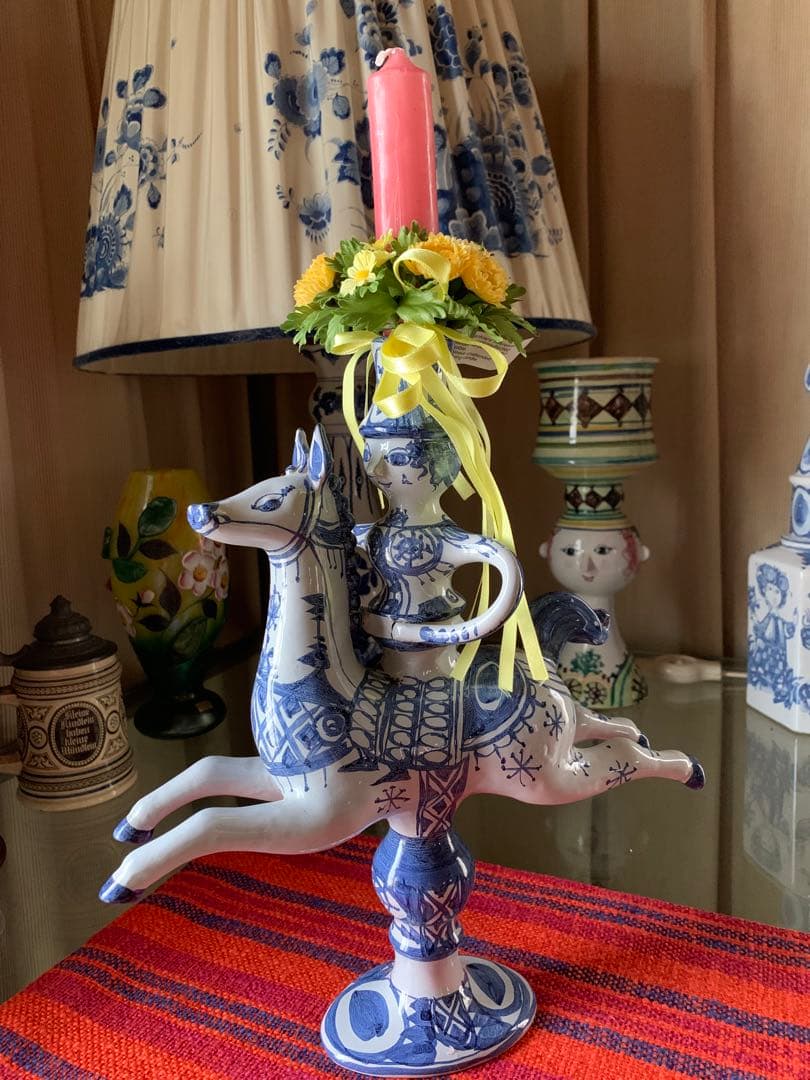 ビヨンヴィンブラッド　1968年ビンテージ手書きスタジオ一点物キャンドル立て