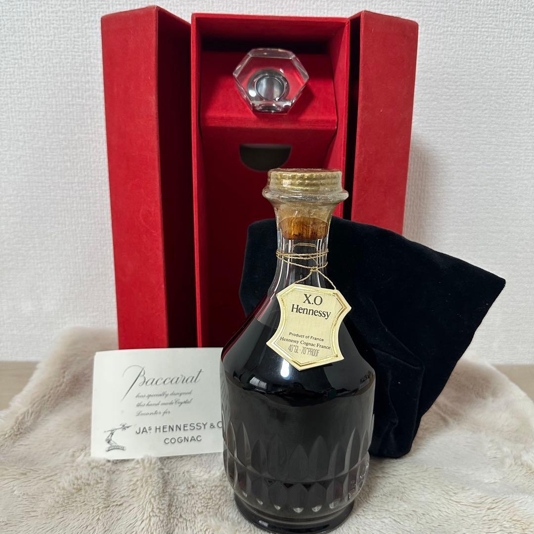 未開封ヘネシー　Hennessy XO Baccarat付き
