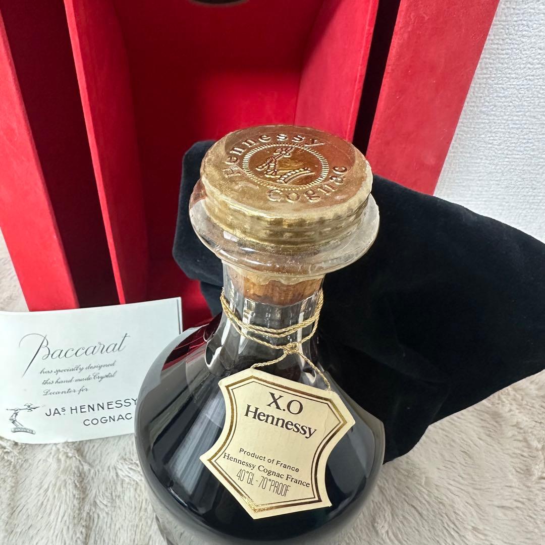 未開封ヘネシー　Hennessy XO Baccarat付き