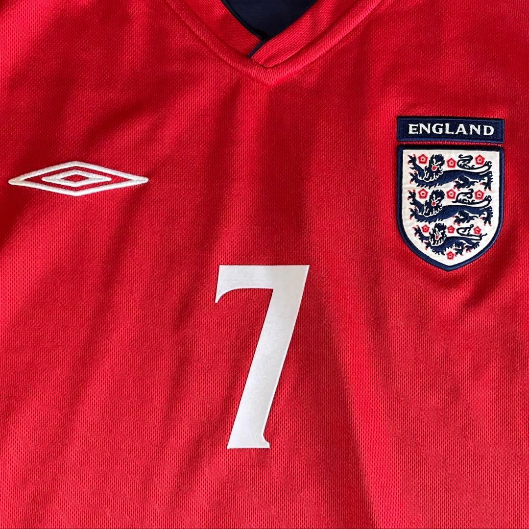 【正規品・激レア】イングランド 2002-04 UMBRO ベッカム 7