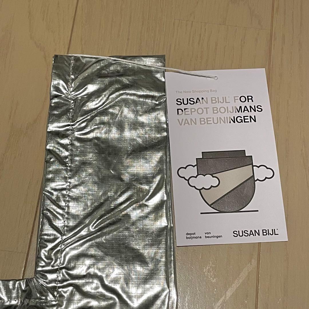 SUSAN BIJL スーザンベル ボイマンス美術館 エコバッグ L シルバー