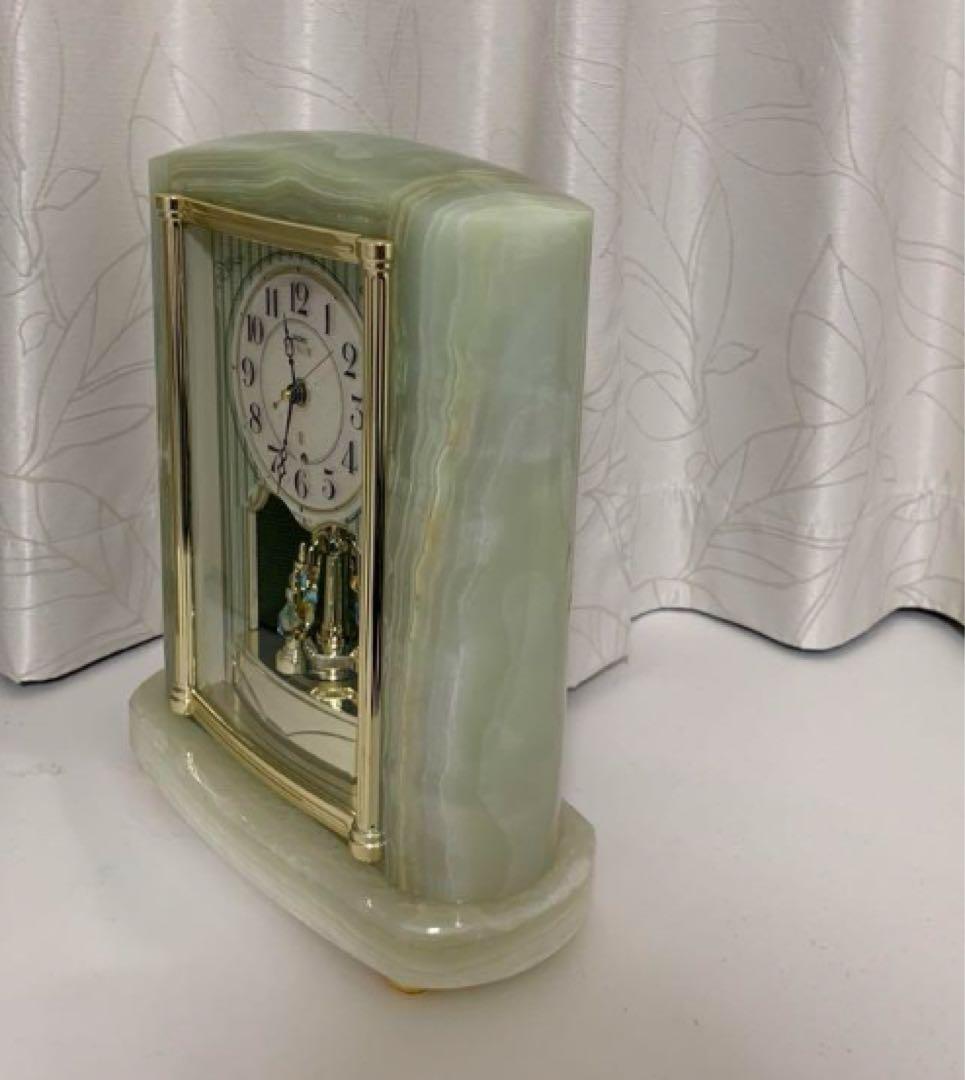 SEIKO EMBLEM 置時計 オニキス