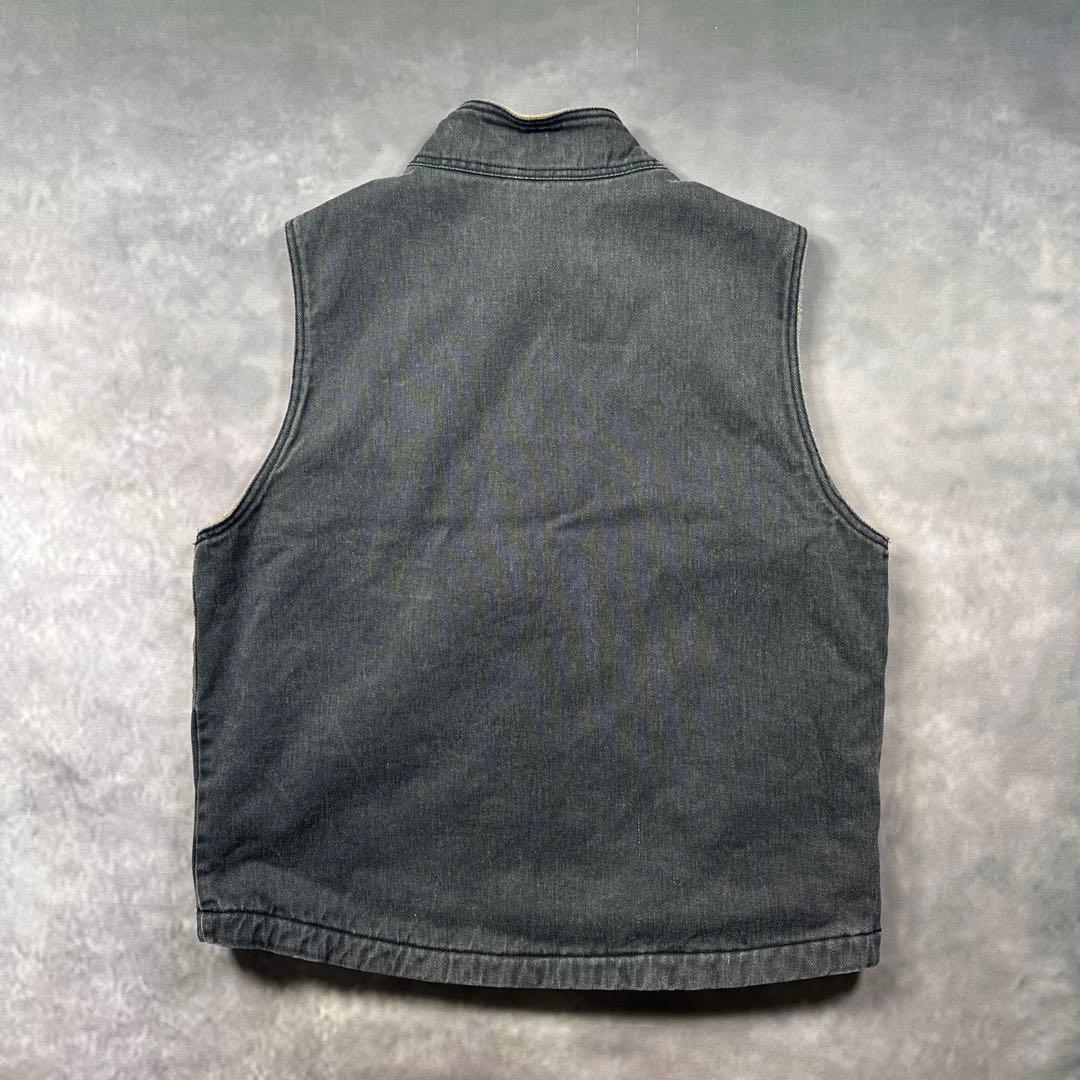 WOLVERINE古着ブラックダックベスト中ボア　S80