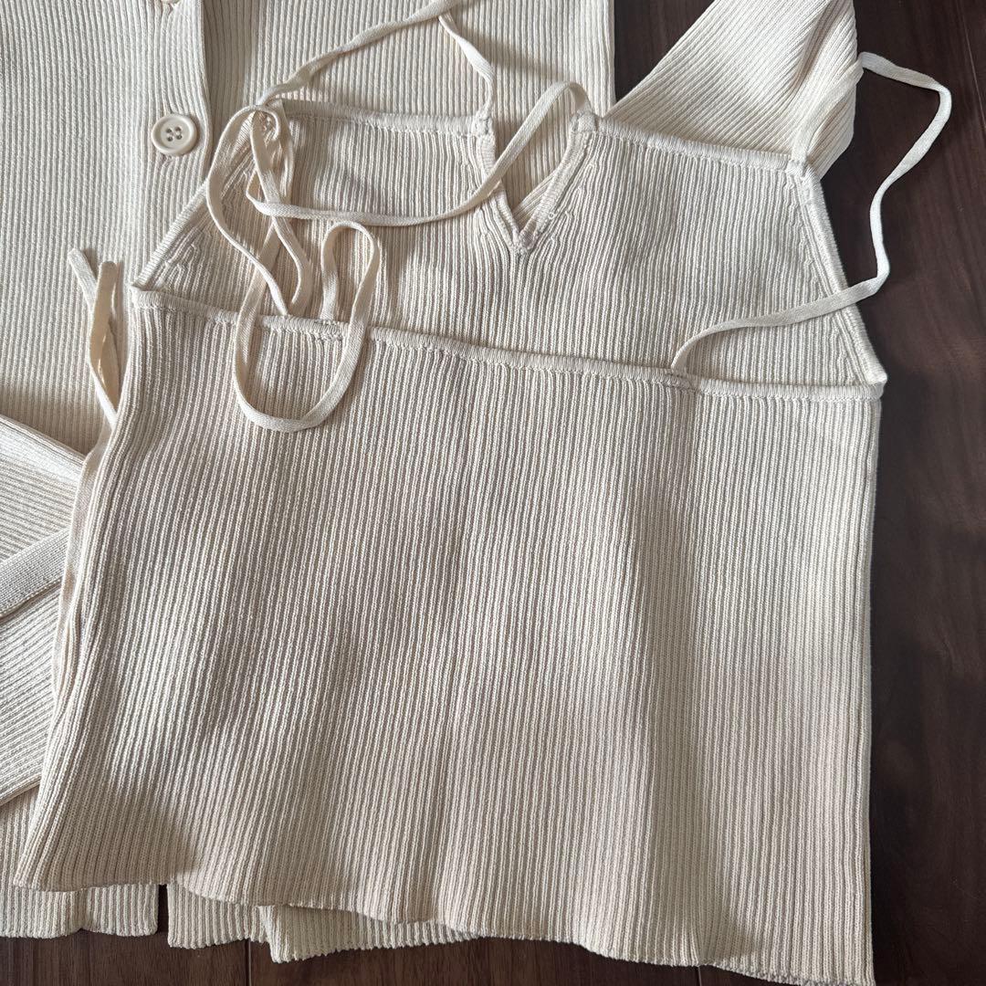 LA PEAU DE GEM 2ピースレイヤードニット