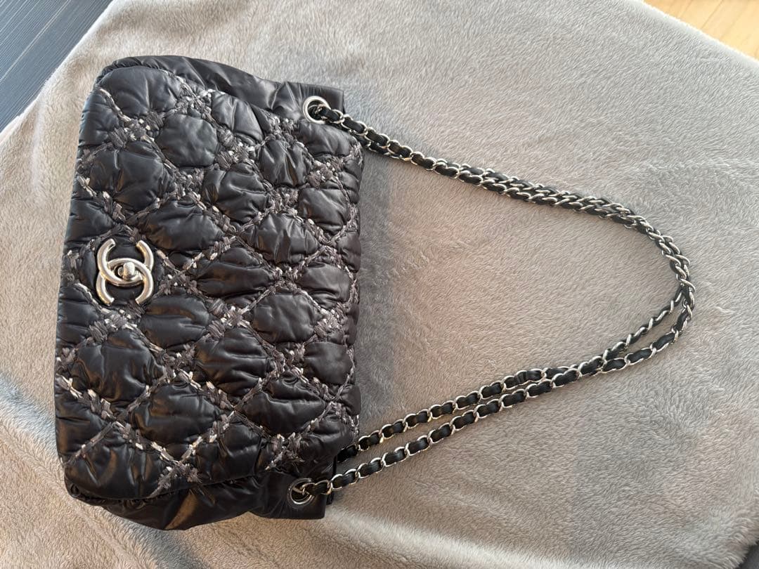 T♡シャネル ♡パリビザンス ナイロン フラップ ダブルチェーンバッグ