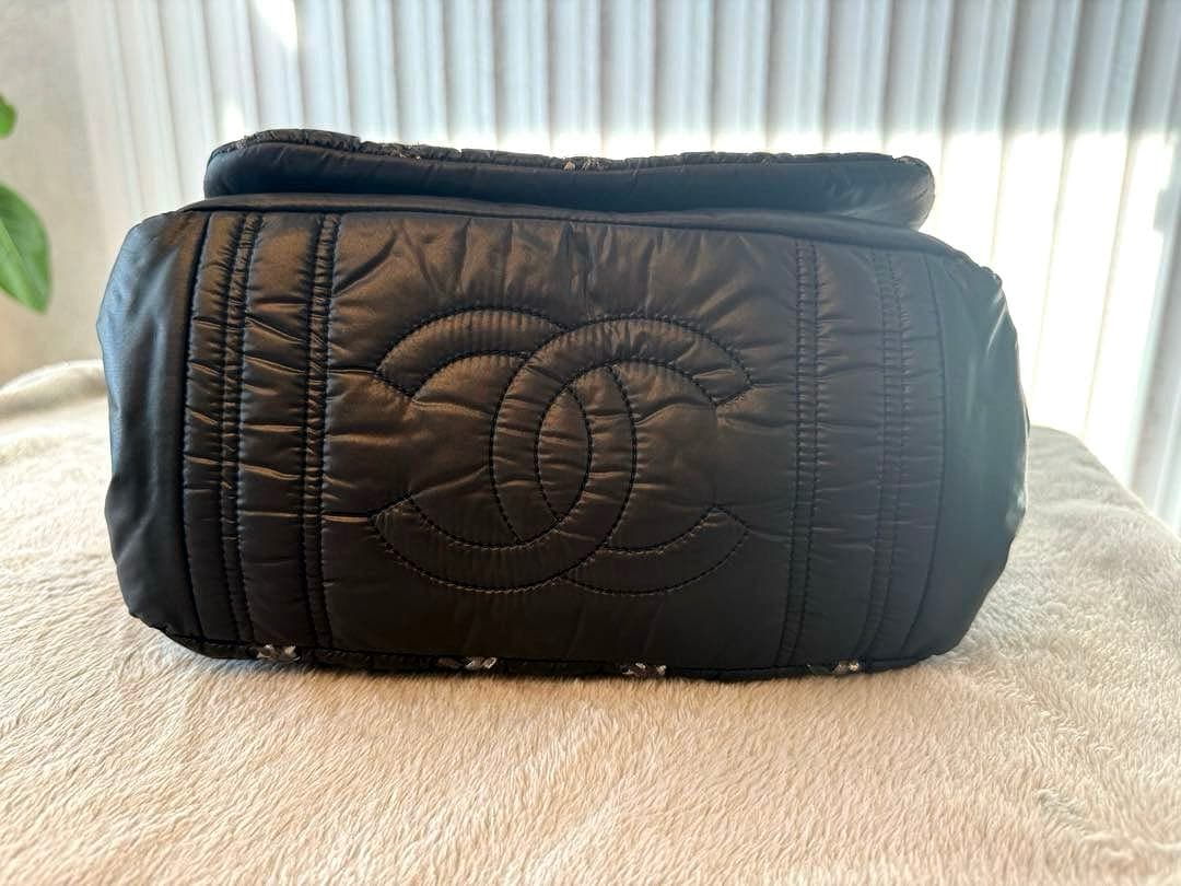 T♡シャネル ♡パリビザンス ナイロン フラップ ダブルチェーンバッグ