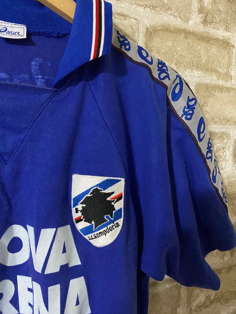 ビンテージ　90s セリエA asics メンズL ユニフォーム　サンプドリア