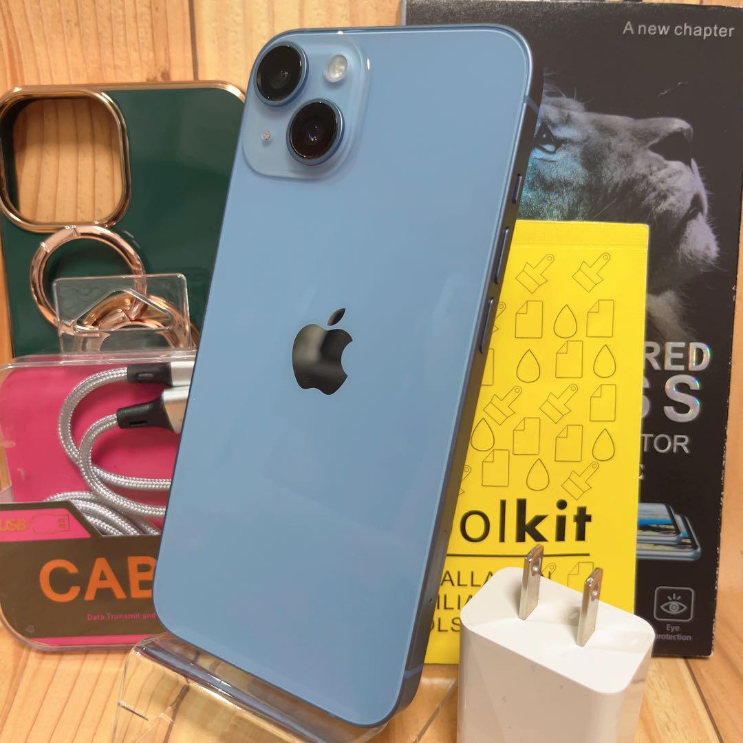 SIMフリー 本体 iPhone 14 128 GB ブルー　003 電池良好