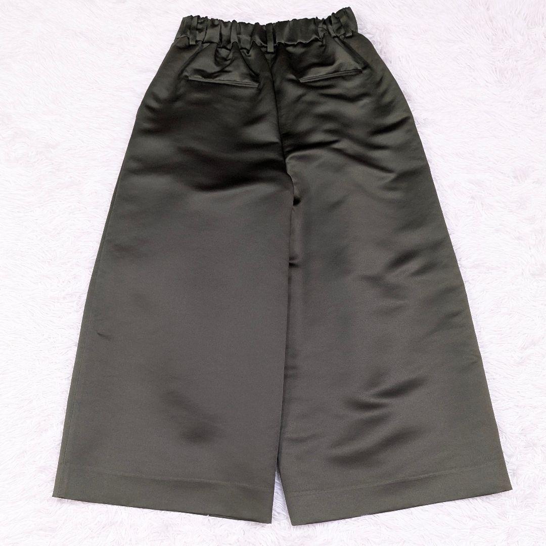 未使用 美品 2024SS Heve サテンフレアガウチョパンツ 36