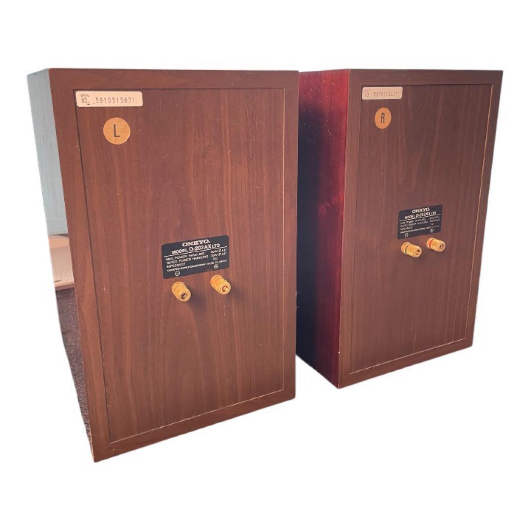 ONKYO D-202AX LTD スピーカーペア 木目 6Ω 日本製