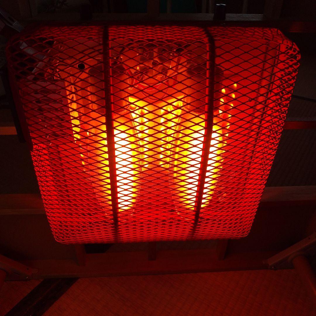 ナショナル 赤外線コタツ DW-472D ２灯式だんらん こたつ 昭和レトロ