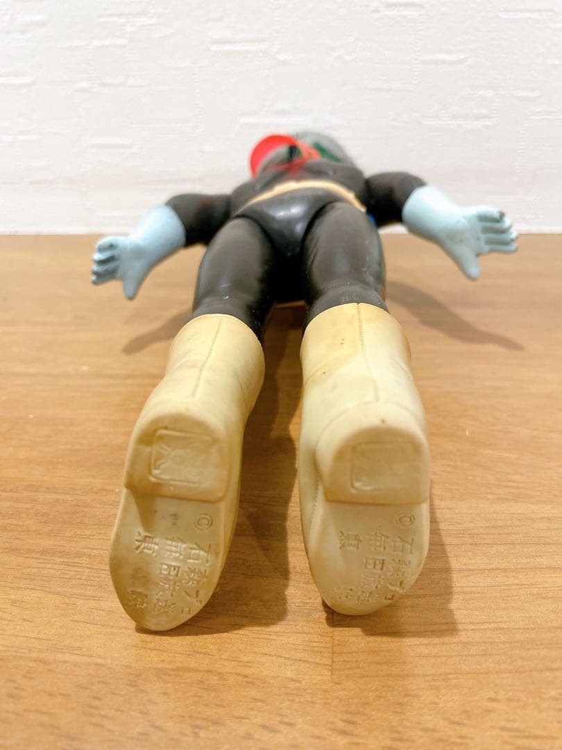 こ*じ様 旧バンダイ　仮面ライダー　スタンダードソフビ　ポピー　当時物　面取れ