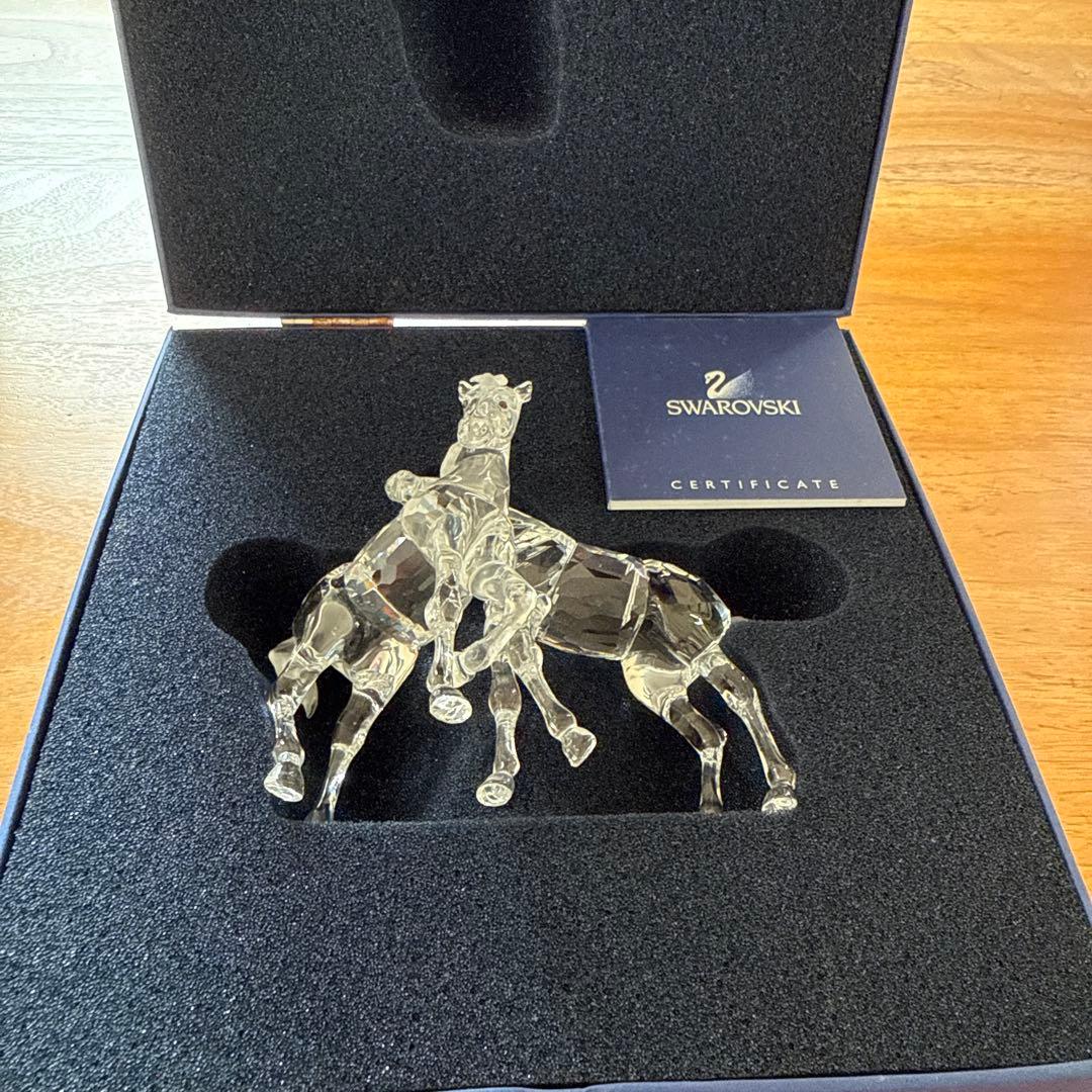 スワロフスキー　馬　クリスタル　置物